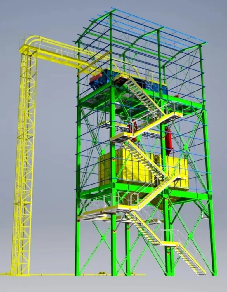 Estrutura metálica para galpão industrial