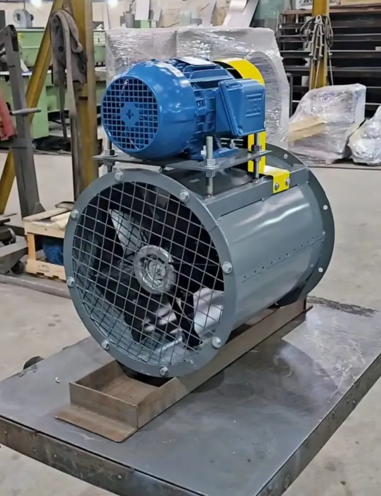 Exaustor axial com motor elétrico