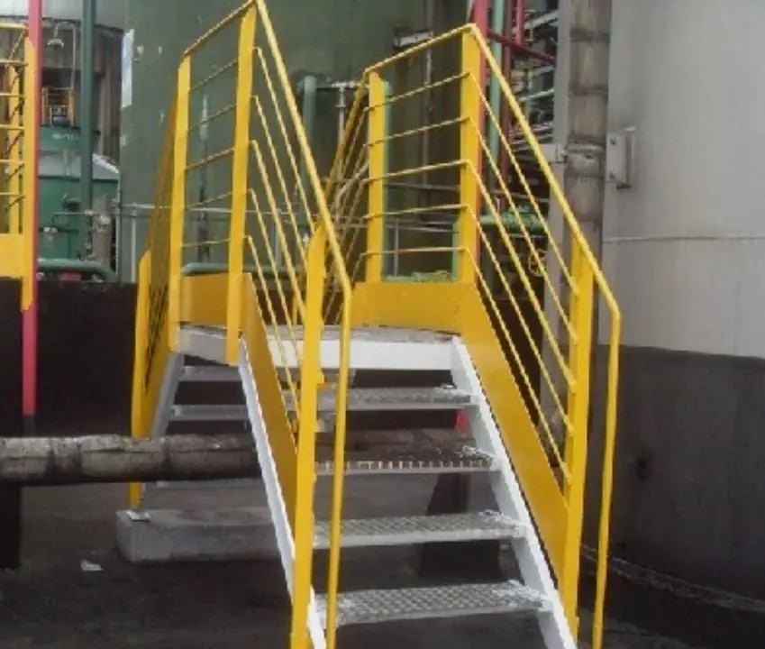 Guarda-corpo para segurança industrial