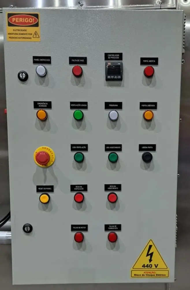 Painel elétrico industrial de comando