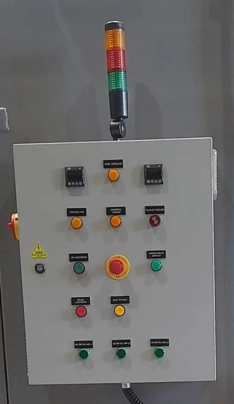 Detalhe de painel elétrico
